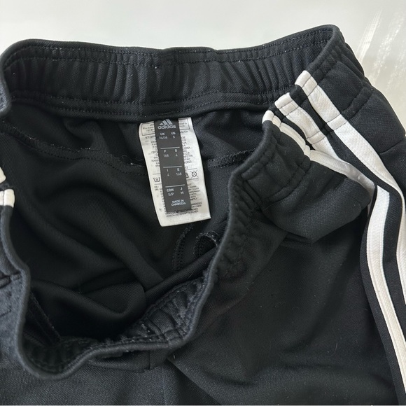 ADIDAS track Pants BLACK WHITE SPORTSWEAR JOGGERS exercise wear athletic wear S - Picture 2 of 9